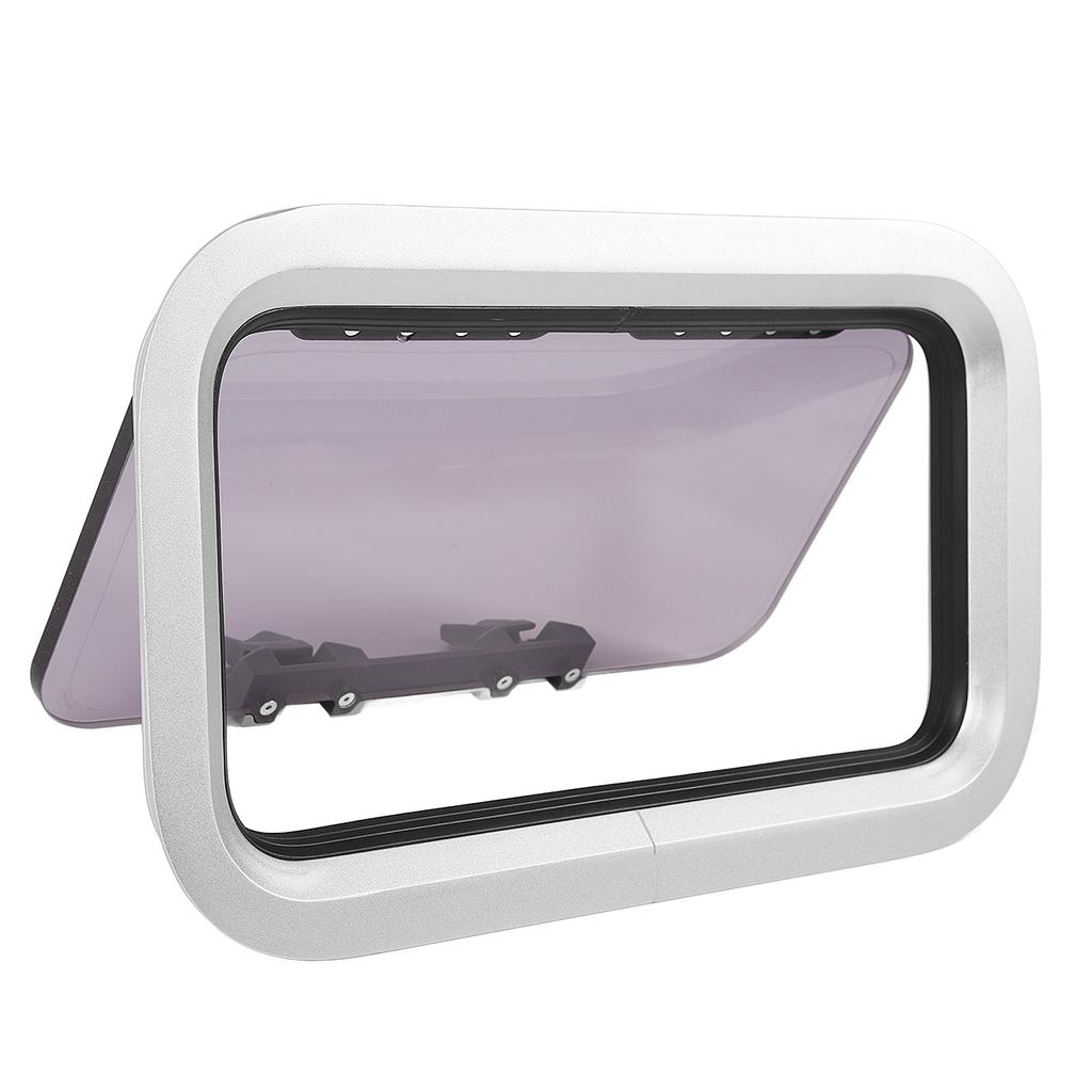 347x251mm Marine Portlight Window Rectangle Internal Opening Skylight Ventilation Hatch Window for Yacht Ship RV