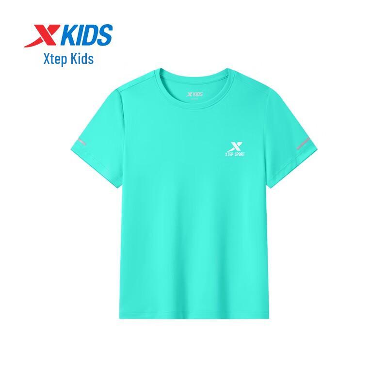 XTEP Kids' Quick-Dry Short-Sleeve Knit Tee