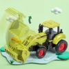 1Pcs Dump Truck Crane Engineering Inertia Car Toy Manual Skills Development Inertial Gliding City Construction Excavator Models