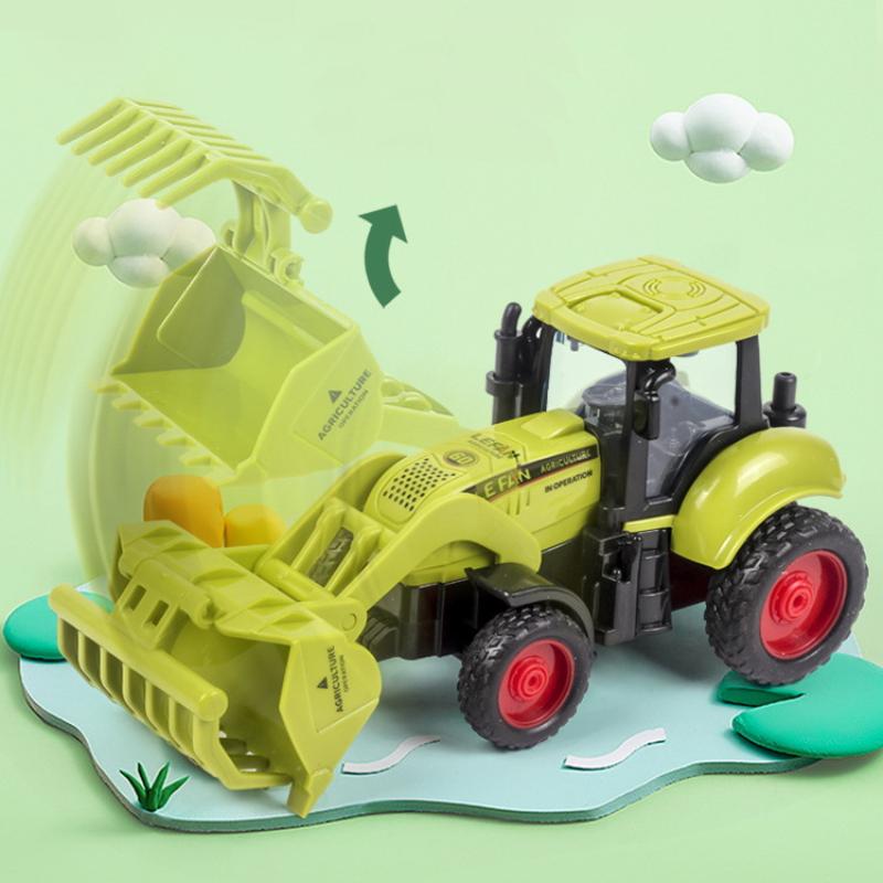 1Pcs Dump Truck Crane Engineering Inertia Car Toy Manual Skills Development Inertial Gliding City Construction Excavator Models