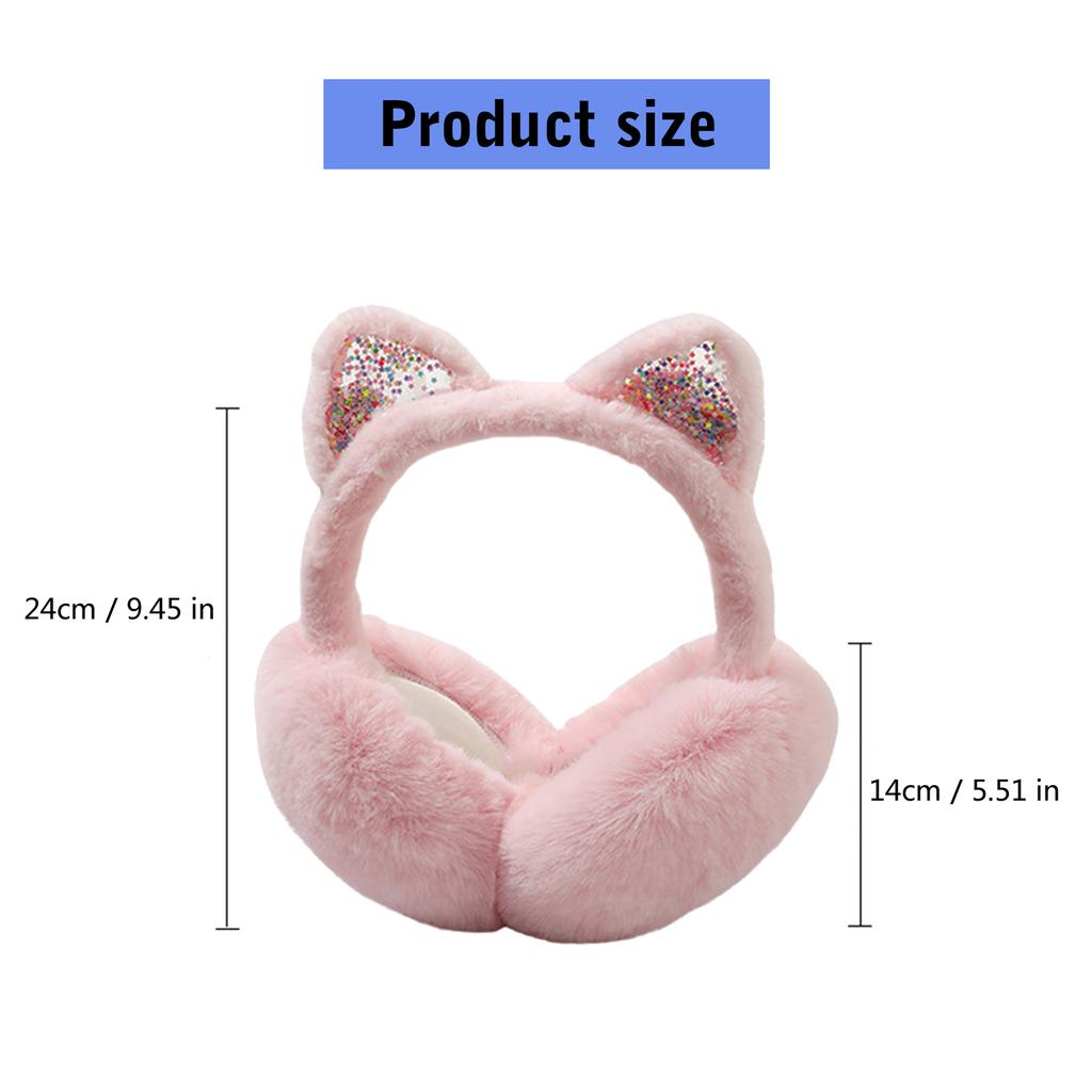 Plush EarMuffs for Women and Kids Ear Warmer Furry Headband for Winter Christmas New Year Gifts