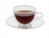 COFFEE TEA CUPS 2 PIECES WITH STANDS THERMAL GLASSES 250ml