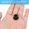 PATIKIL 16pcs 14mm Diameter Rubber Hole Plug 13-14mm Silicone Rubber Round Hole Stopper for Hole Black