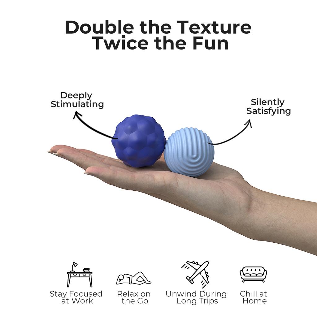 Large Size Silicone Magnetic Sensory Balls Fidget Toy Worry Autism Calming Fidgeting Adults Anxiety Relief Stress Sensory Toy