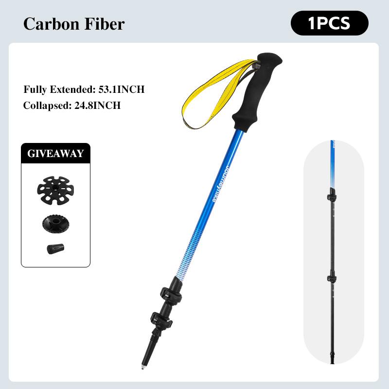 3K Carbonfaser Trekkingstöcke,Leichte Wanderstöcke, Wanderstöcke geeignet für Wandern, Trekking, schlammiges Gelände und schneebedeckte Umgebungen