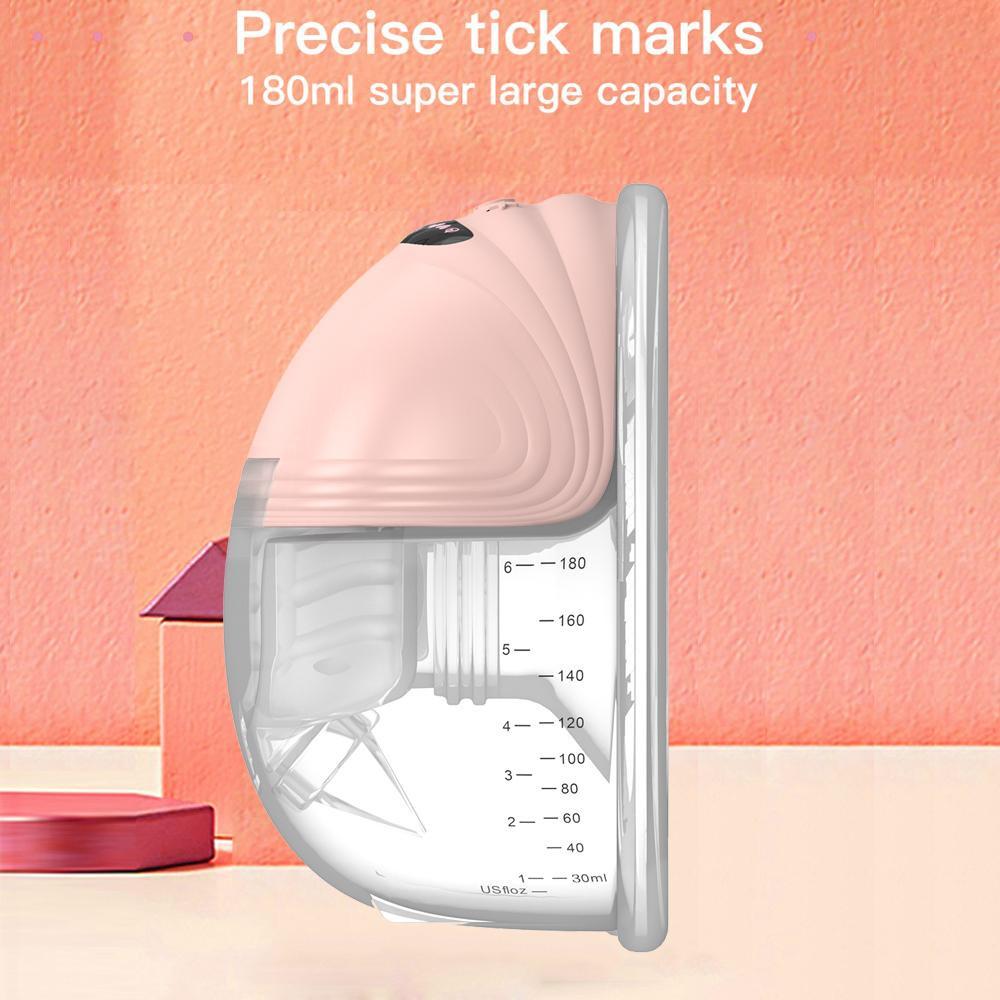 Portable Electric Breast Pump 180ML Storage Capacity Breastfeeding Equipment Low Noise Wearable Breast Pump