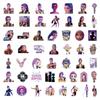 74 K-Pop & Demon Hunter Graffiti Stickers: Cartoon Animation Characters, Creative DIY Sets
