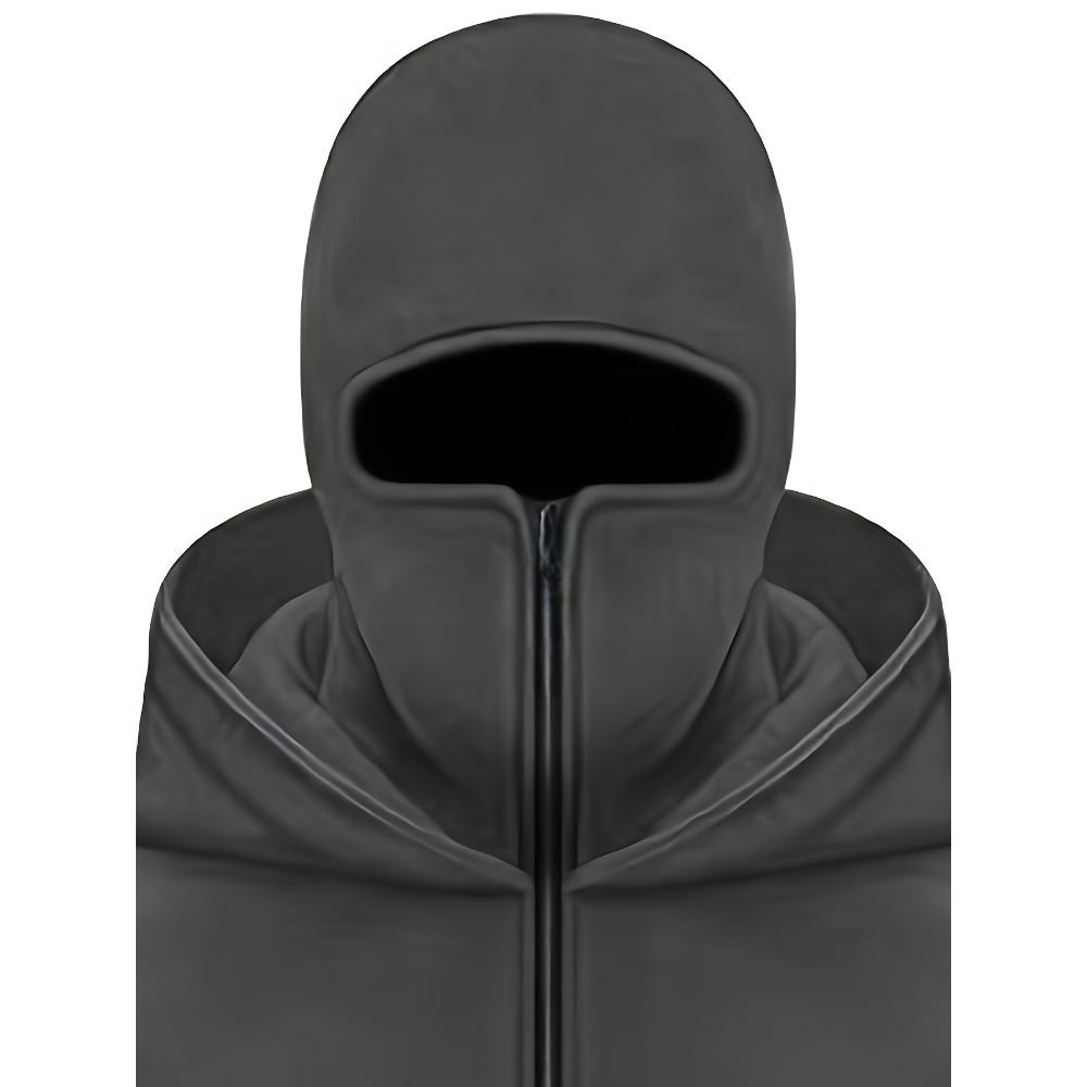 Spring and Autumn Neutral Fashion Trendy Hooded High Street Zipper Lined Sweatshirt Double Hat