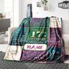 Elephant In Tropical Paradise With Gold Accents Blanketcustomizable With Your Namecomfortable And Stylish Perfect For Travel Beds Chairs Offices Sofas