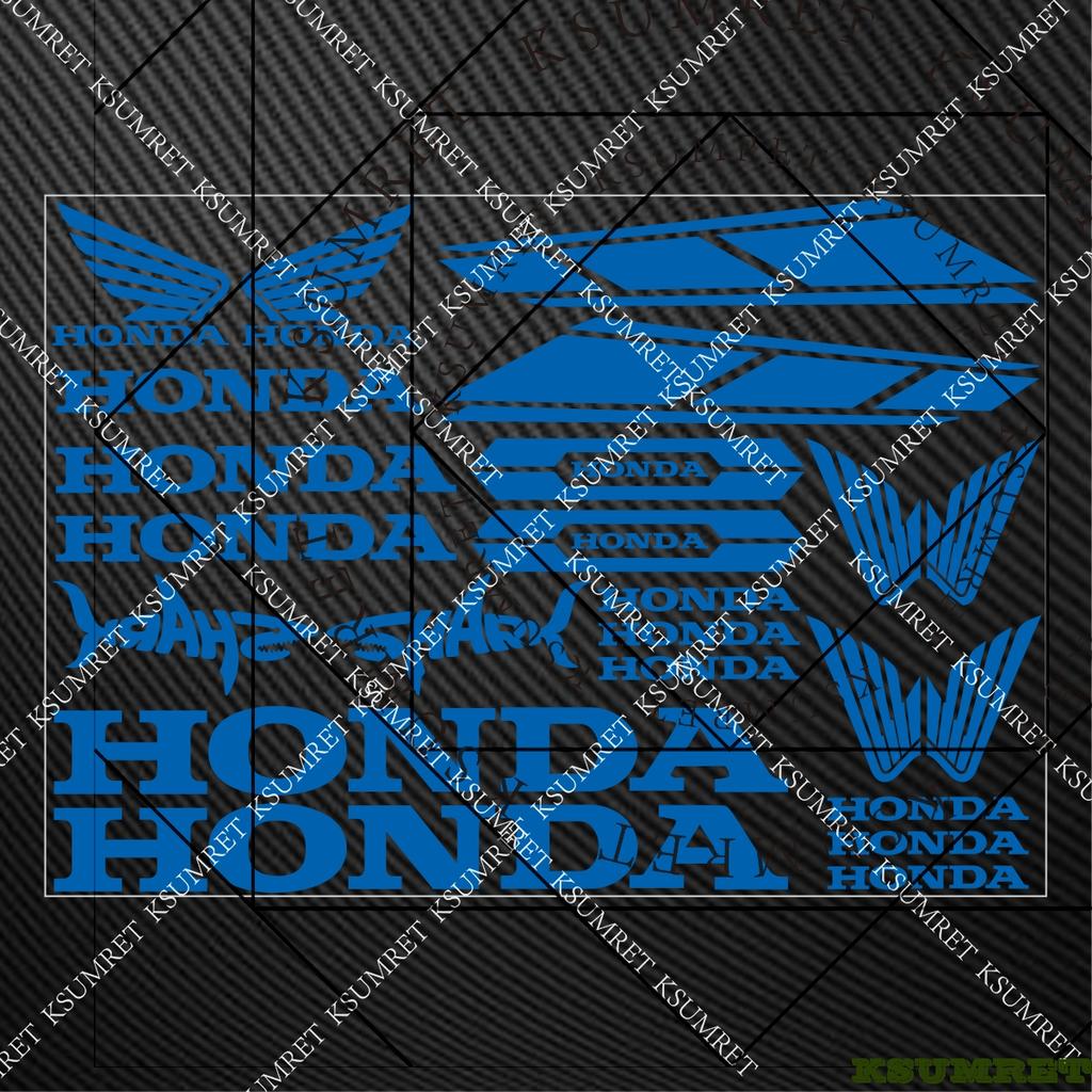 AAAHS1 For Honda Stickers Motorcycle Sticker Decals Helmet Logo Moto Tank