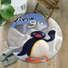 1pc Pingu1 Carpet, Round Rug, Comfortable, Suitable for Entryways, Living Rooms, Office, And Bedrooms, Christmas Decoration