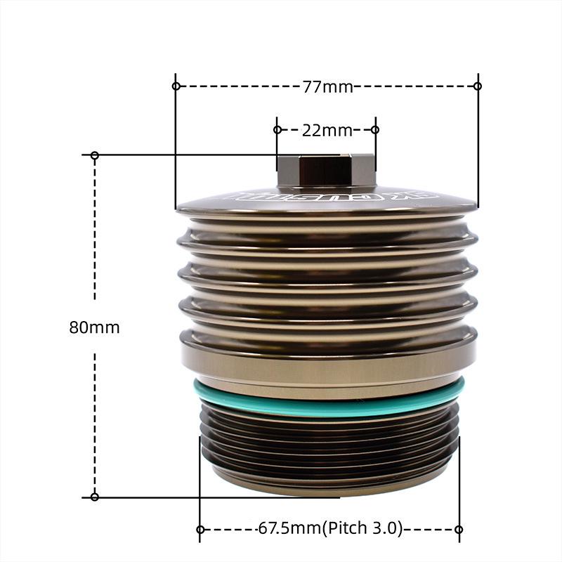 Aluminum Alloy Oil Cooler Filter Cover for Mini B48 Engine