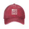 Javier Milei Viva la libertad Carajo letters Baseball Cap Luxury Man Hat Rave Girl Mens