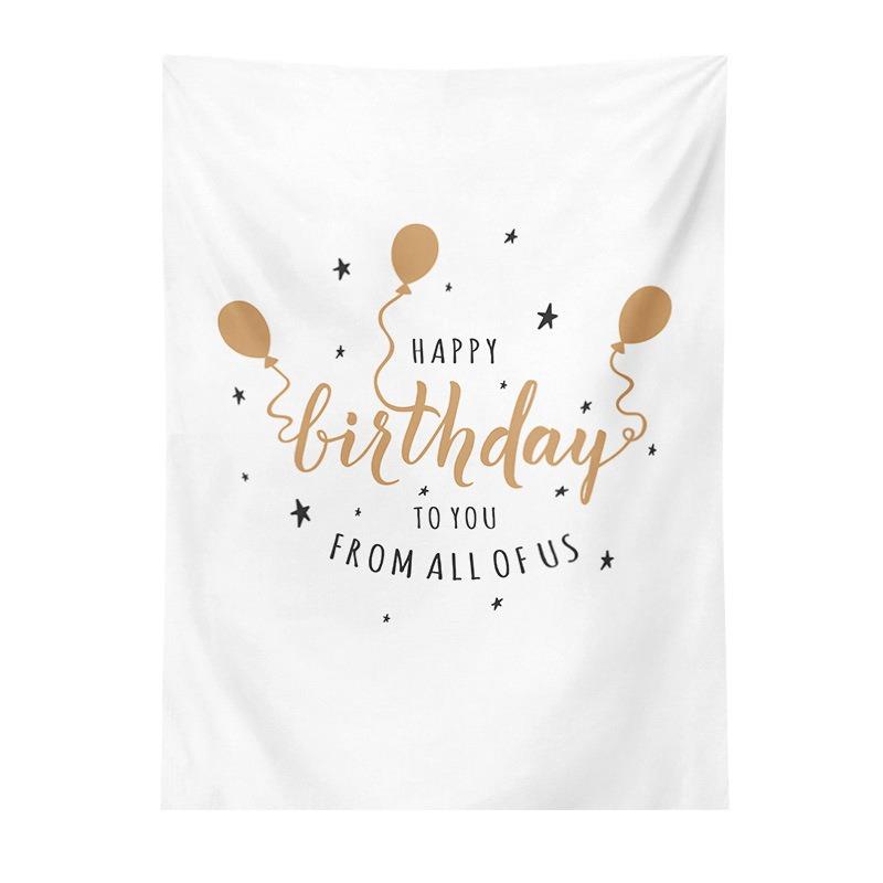 Birthday Party Hanging Cloth Home Wall Decoration Tapestry Office Living Room Tapestry