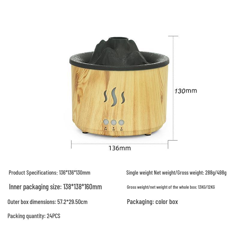 Flame Design Essential Oil Diffuser: Silent Air Freshener, Mood Lamp, and Desktop Humidifier for Home Bedroom