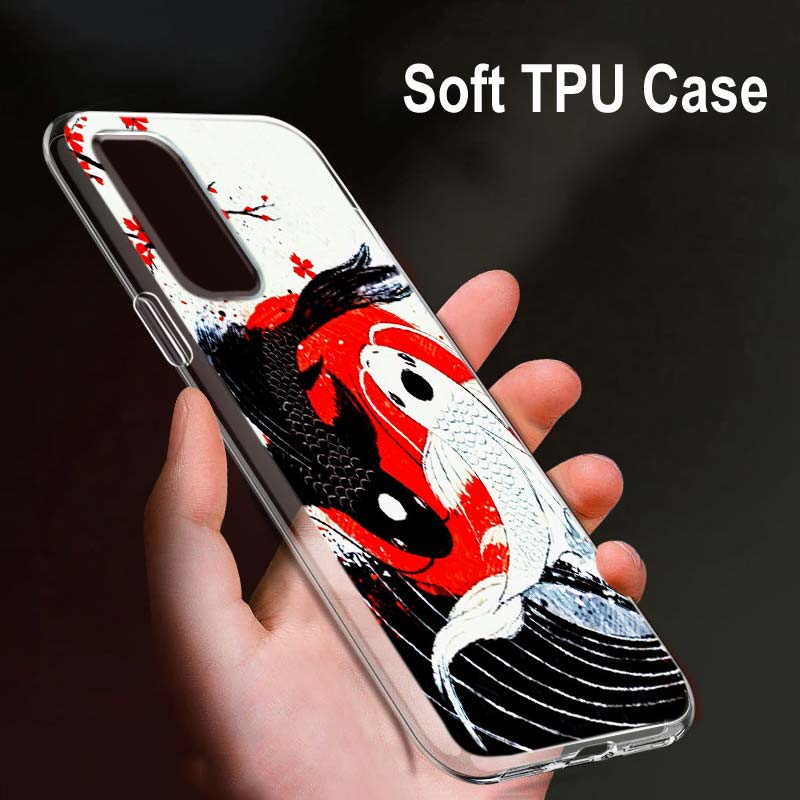 

Японское аниме «Красное солнце» для OPPO Reno7 SE 6 5 ZF 4G 5G Find X2 X3 Neo Lite Pro Plus, прозрачный мягкий чехол для телефона OPPO Reno5 F 4G