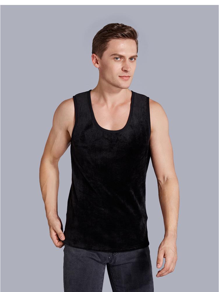 Men's Winter Fleece-Lined Vest & Base Layer Set