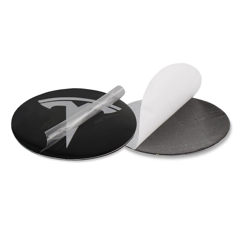 4pcs 56/60mm Car Wheel Center Cover Sticker Tire Hub Cap Badge Covers For Tesla Model 3 Model S Model X Model Y Coil Accessories