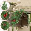 Christmas Mailbox Wreath Home Led Luminous Dead Branches And Vines Decorations