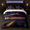 Kenworth Print 3Pcs Bedding Set Duvet Cover With Two Pillowcases Soft Bed Linen For Household Bedroom