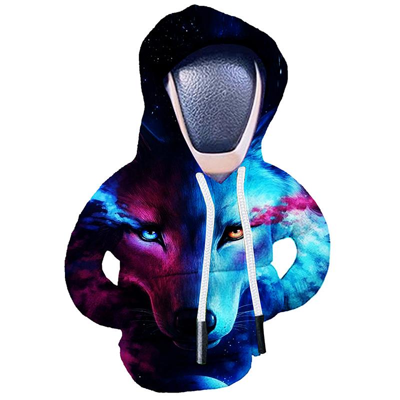 1Pc Gear Shift Hoodie Cover Shift Cover Car Gear Handle Decoration Fits Manual Automatic Universal Car Shift Lever Interiordecor