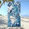Fresh Sea Turtle Shell Beach Towel, Quick Drying Water Absorbing Beach Pool Towel