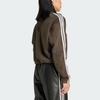 Adidas Originals Polar Fleece Loose Half-Zip Warm Lightweight Stand Collar Sweatshirt Women Sweatshirt Shadow-Olive IW3164