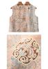 2026 Spring-Autumn National Style Jacquard Vest: Frog Button, Stand Collar, Young Mother Collection