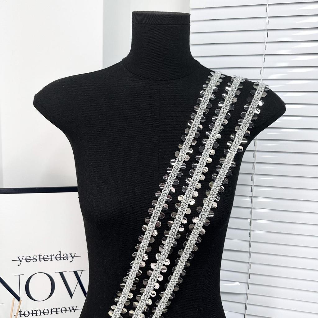 2.5Cm Heavy Industry Pearl Sequins With Sweater Jacket Curtain Headdress Diy Jewelry Decorative Lace Accessories