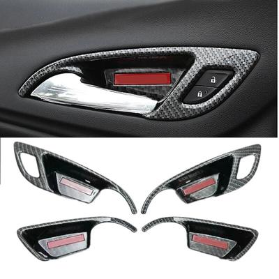 ABS Carbon Fiber Style Inner Door Handle Cover Protection Trim Sticker For Chevrolet Equinox 2017 2018 Accessories 4Pcs/Set