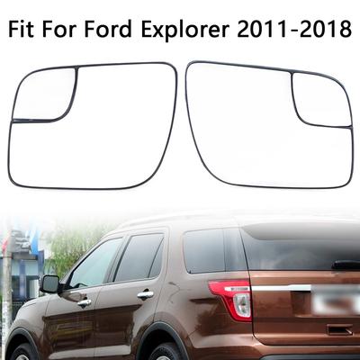Left Right Heated Side Mirror Glass Rearview Mirror Lens for Ford Explorer 2011 2012 2013 2014 2015 2016 2017 2018