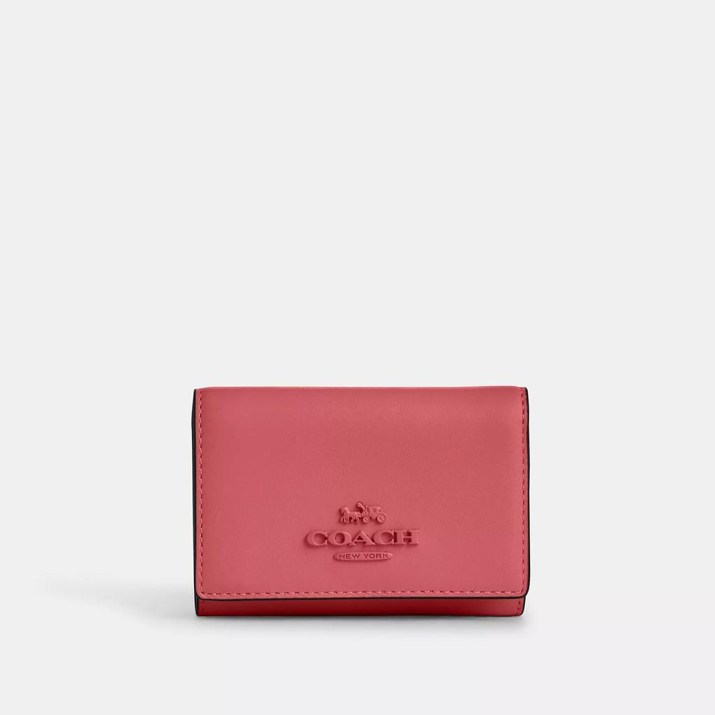 Coach Micro Wallet Silver Chalk