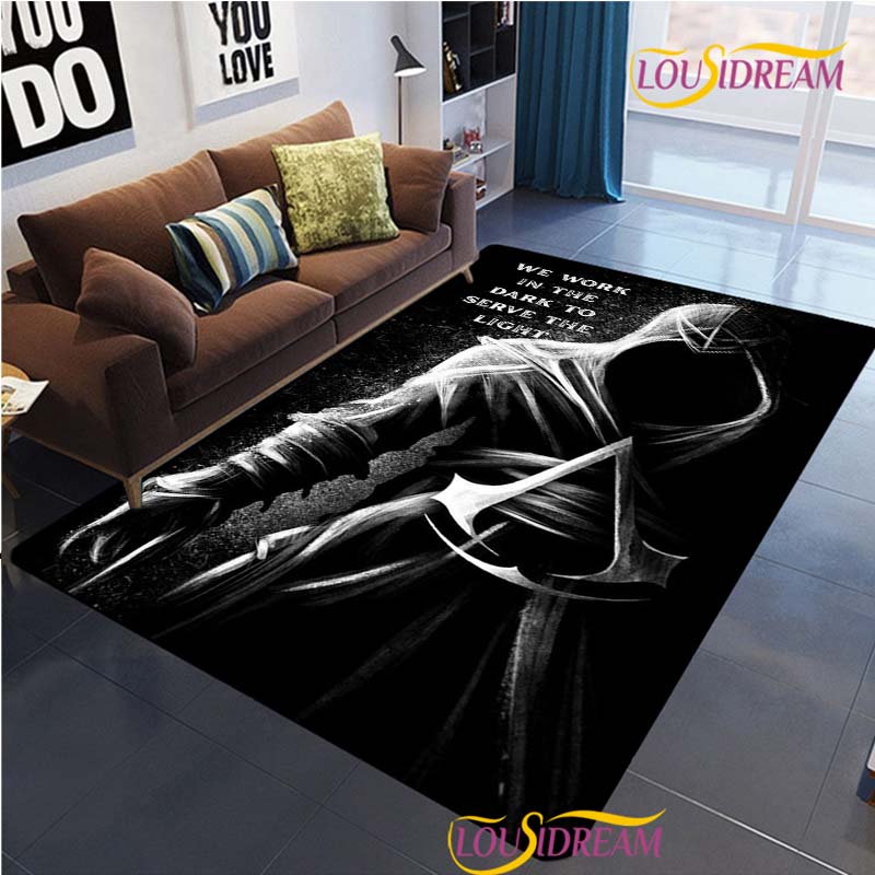 Game Ass Creed Carpet for Living Room Bedroom Rug Table Kids Kitchen Door Unslip Floor Mat Birthday gift photography props Rug