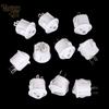 Hot Sale 10Pcs 16mm Diameter White Round Boat Rocker Switches Mini 2Pin ON-OFF Switches 3A/250V