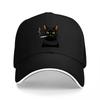 Black Cat Embroidered Baseball Cap Classic Style Adjustable Hat for Men and Women Fashionable Design with Cute Animal Print