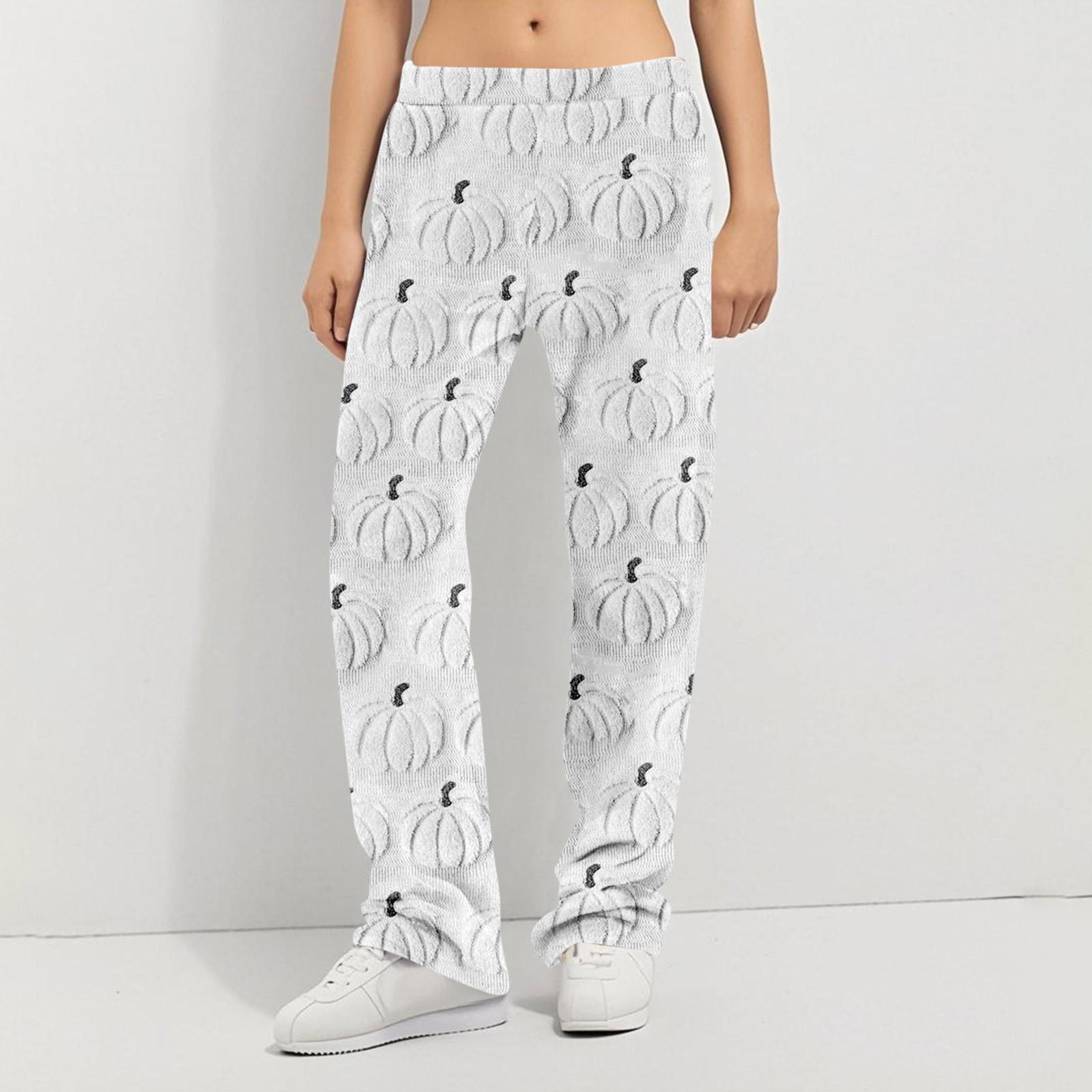 

Пижамные штаны в стиле аниме, повседневные брюки с эластичной резинкой на талии, удобные прямые свободные брюки для йоги M