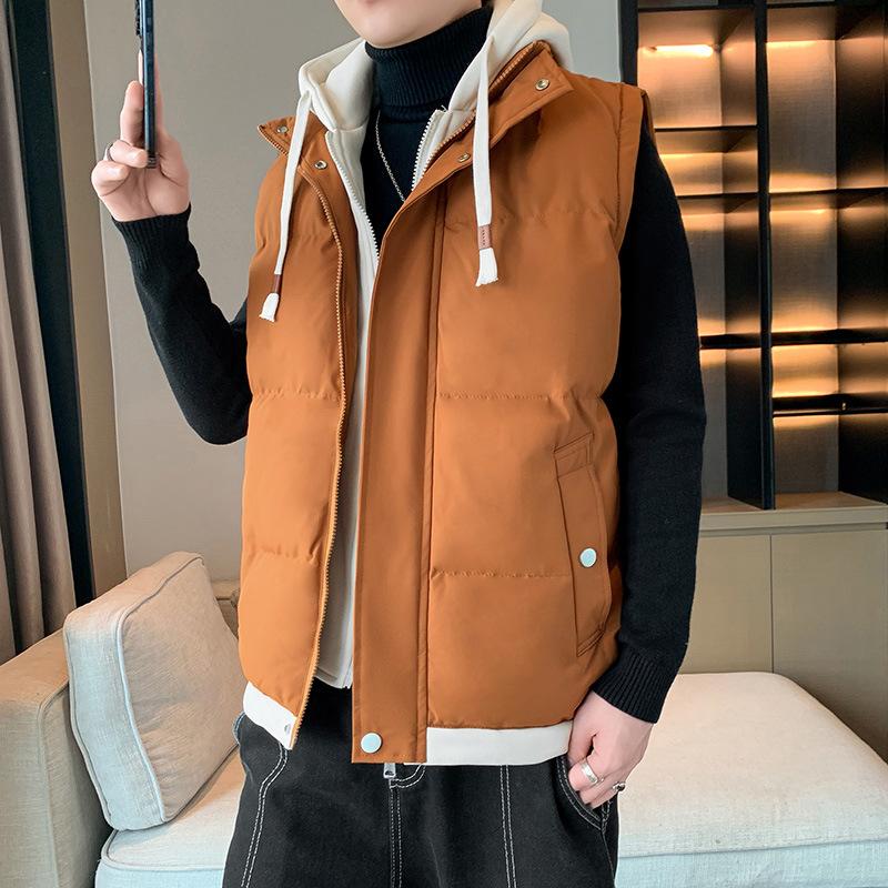 

Высококачественный хлопковый жилет с графеном, осенне-зимний жилет с капюшоном, модная верхняя одежда, куртка-жилет из двух частей 5XL