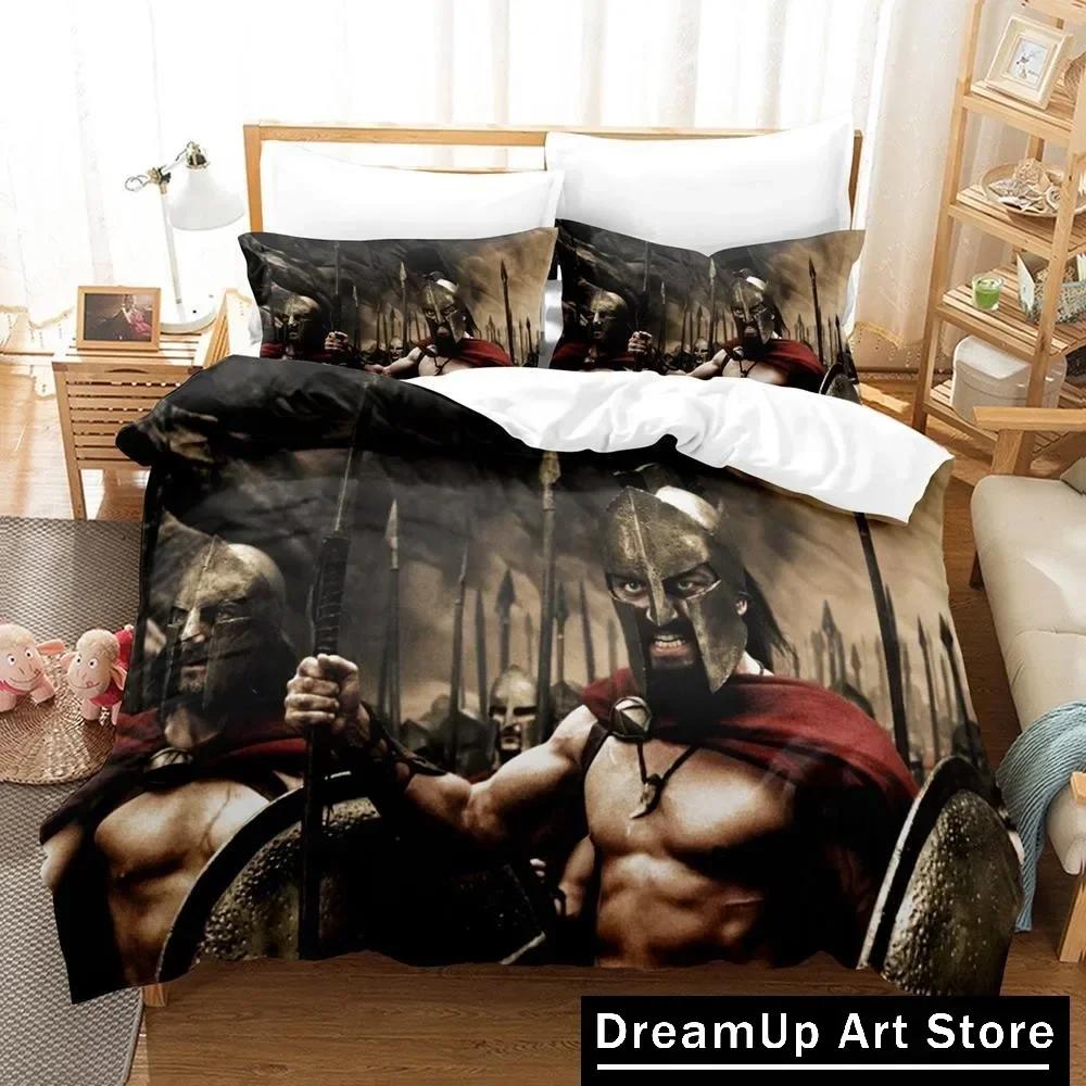 Spartan Bedding Set Single Twin Full Queen King Size Bed Set Aldult Kid Bedroom Duvetcover Sets 3D Print Anime Bed Sheet Set