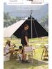 Octagonal Vinyl Camping Canopy: Thickened, Portable Sunshade & Rainproof Butterfly Awning
