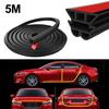 Car Door Rubber Seal Strip Double-Layer Weather Strip Auto Door/Hood/Trunk Protector Sticker Soundproof Waterproof Sealing Strip