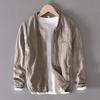 Autumn Retro Men's Casual Loose Cotton Linen Jacket Coat L953