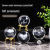30 Clear Crystal Balls with 3D Laser-Engraved Solar System and Earth Galaxy Design - Creative Desktop Ornaments