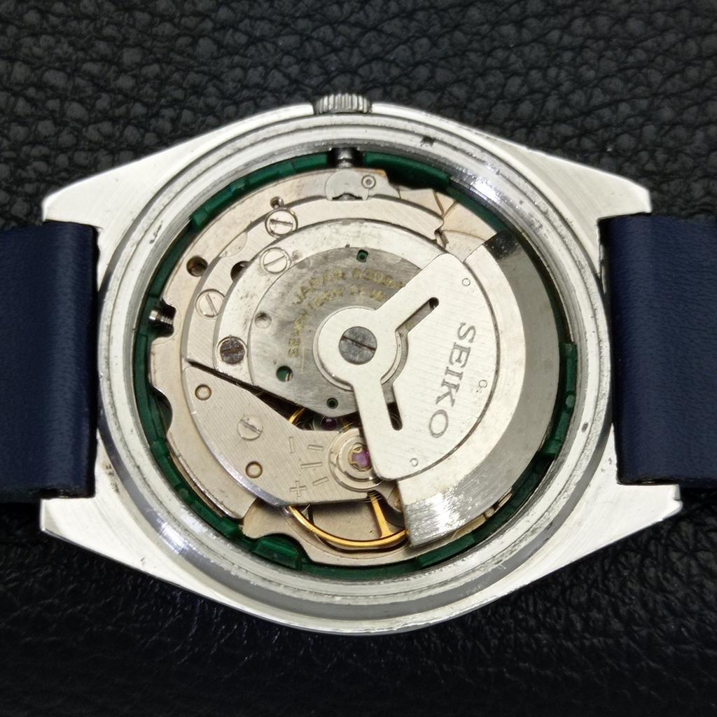 VINTAGE SEIKO 5 AUTOMATIC JAPAN 6309A MENS BLUE COLOR DIAL WATCH A701273-5 R206a-a701273