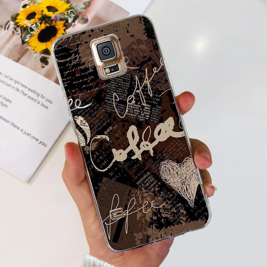 For Samsung Galaxy S5 Case G900F G900I i9600 S 5 Back Cover Cool Painted Soft Silicone Clear Phone Case For Samsung S5 Neo Coque