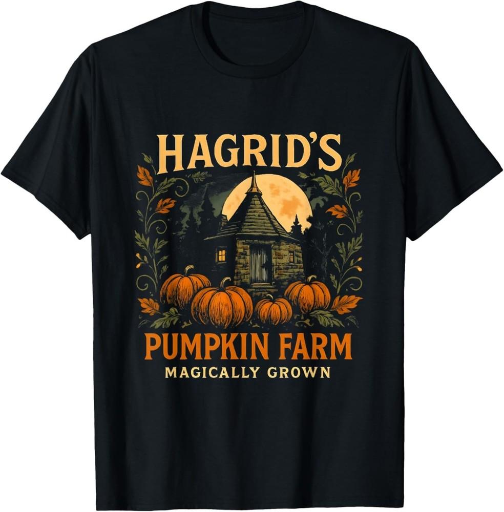 Hagrids Pumpkin Farm Spooky Season Halloween Fun T-Shirt XL