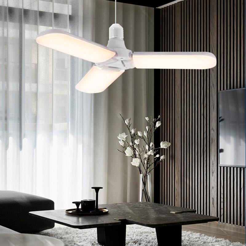 Високопотужна світлодіодна лампа E27 з широким діапазоном напруги, складане гаражне світло, висока яскравість, лампа зі стабілізованим струмом, лампа-літаюча тарілка