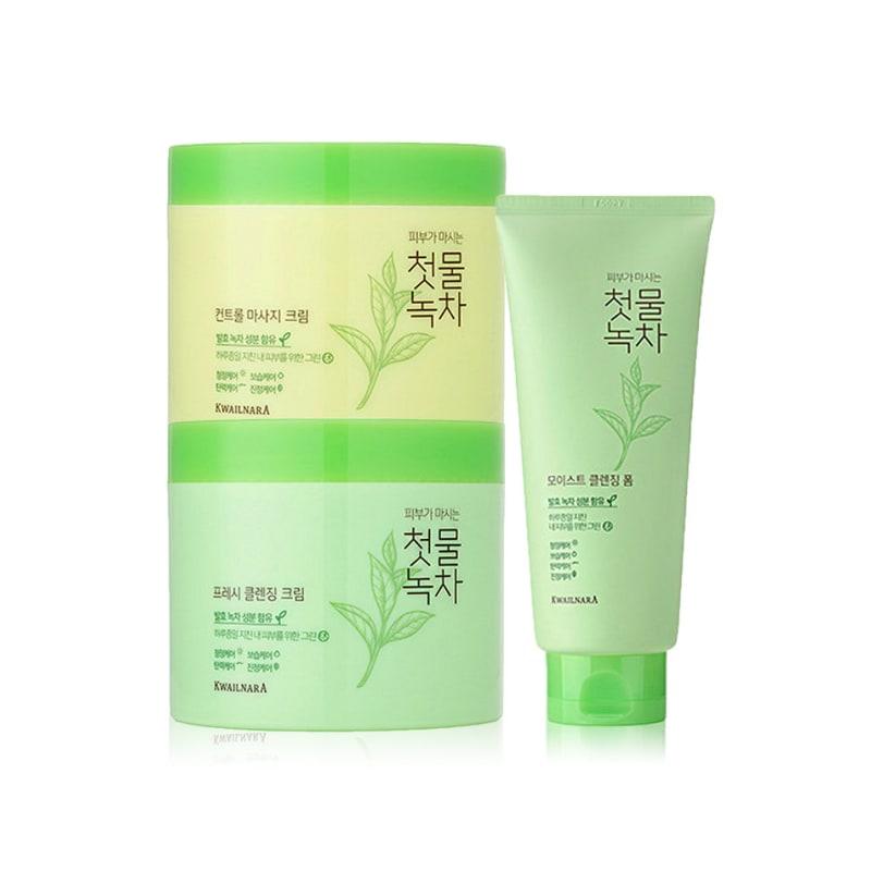First Green Tea 1+1 Cleansing Cream Massage Cream Cleansing Foam