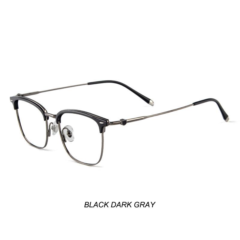 

Ultra-Lightweight Titanium Glasses Frame Men s Retro Eyeglasses Acetate Business Casual Eyewear Elegant Half-Frame Eyeglasses