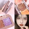 9-Color Low Saturation Eyeshadow Palette Mirror Case Matte Tea Pink Apricot Eye Makeup Palette Daily Makeup Long Lasting