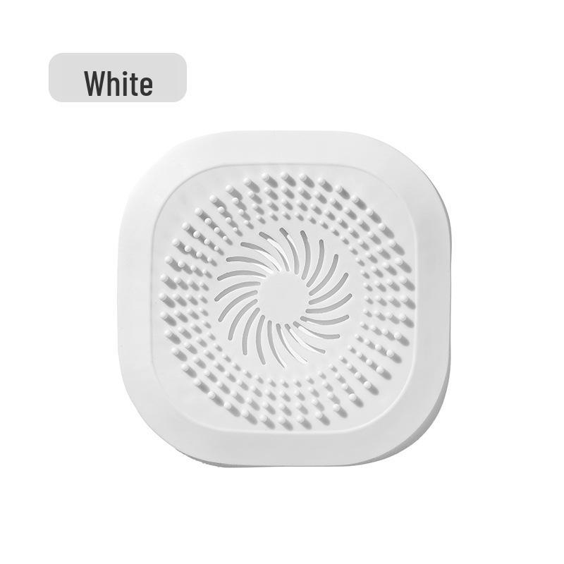 Square Silicone Bathroom Drain Cover, Anti-Clogging Hair Filter